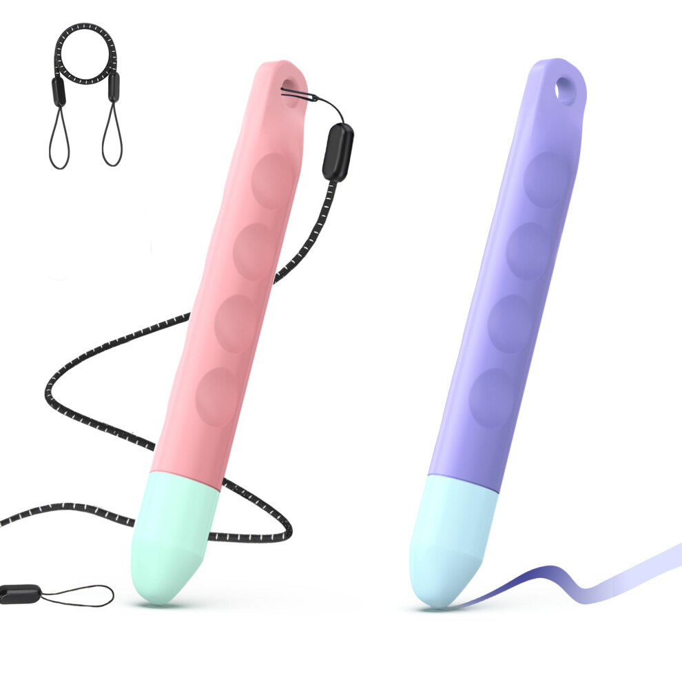 Kid Stylus Pen 2 Pack Tablet Pen With Tethers For iPad iPhone Kindle All Touch Screen Devices