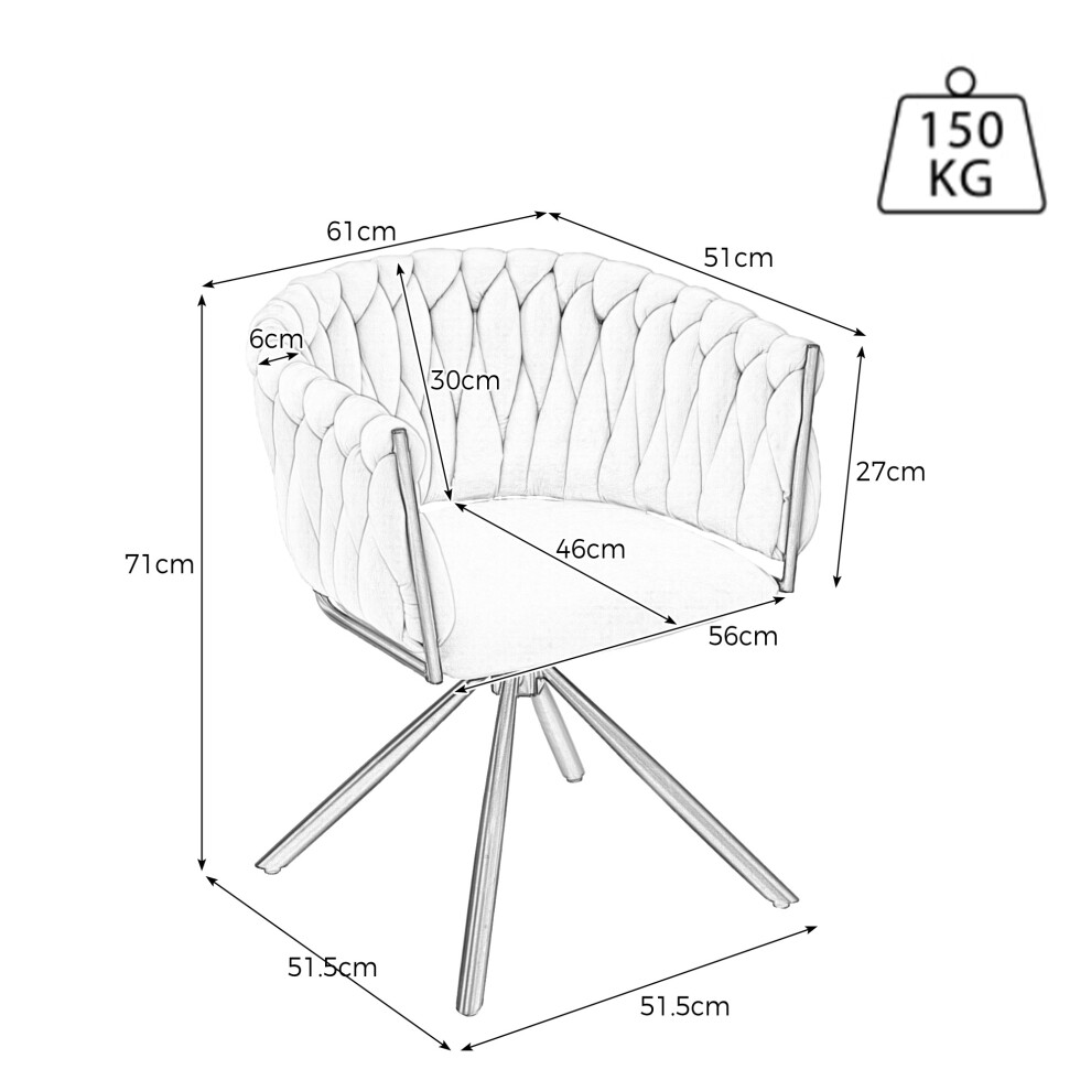 Set of 4 Velvet Swivel Dining Chairs - Gray Luxury Living Room & Bedroom Chairs with Metal Legs Comfortable and Elegant Design-image-OPC-PMG9PX9-NEW