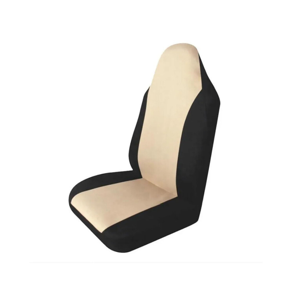 Car Seat Cushions Universal Car Seat Covers Breathable 2Mm Composite Sponge Polyester Fits Cars Trucks Vans 1Pc Beige 9393856648207