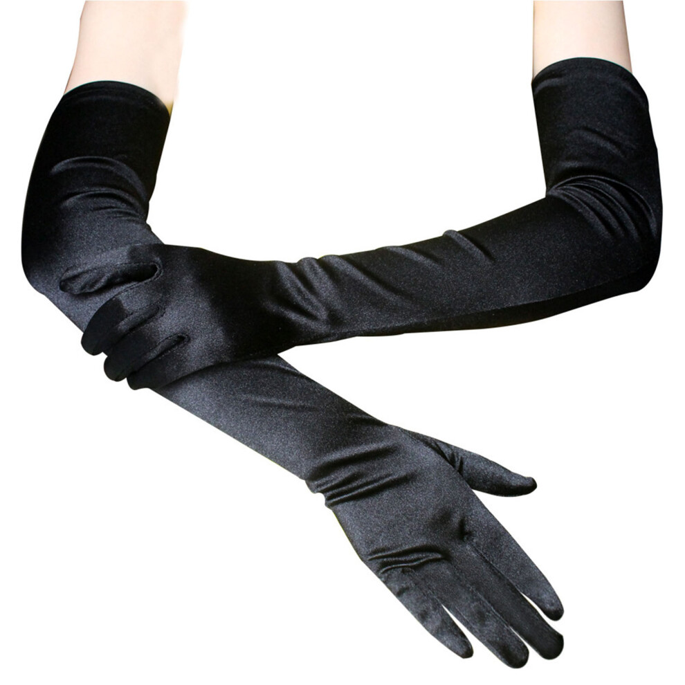 Long Satin Gloves 54cm Nylon Opera Gloves for Dance, Evening & Wedding-image-OPC-PMG9R7Q-NEW