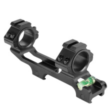 25.4/30mm Dual Ring Optics Scope Cantilever Mount With Bubble Level Top Picatinny Rails Aluminum Alloy Tube Clamp