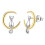 Cat Moon Messing-Ohrstecker - 1,04  1,48 cm, 4 g 2