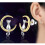 Cat Moon Messing-Ohrstecker - 1,04  1,48 cm, 4 g 12