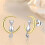 Cat Moon Messing-Ohrstecker - 1,04  1,48 cm, 4 g 9