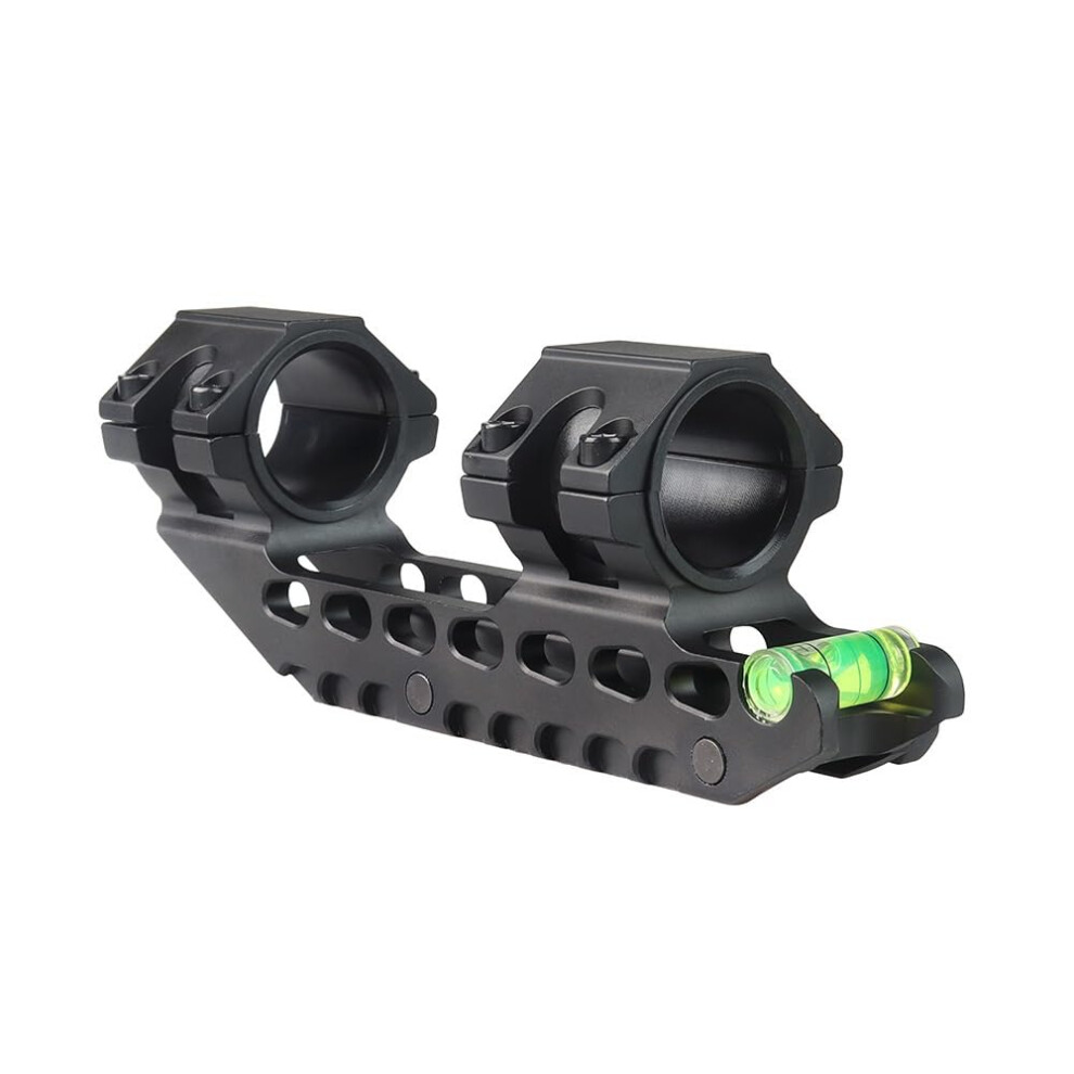 Dual Ring Optics 25.4/30mm Aluminum Alloy Scope Mount With Bubble Level Offset Cantilever Picatinny Rails Adapter-image-OPC-PMG9RRQ-NEW
