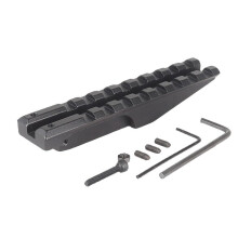 8 Slot Quick Detach Scope Mount 100mm Long Aluminum Alloy 20mm Picatinny Rail Mount Adapter For Sights Scopes