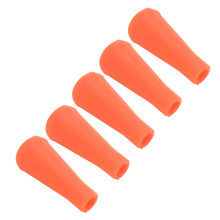 Set of 5 8MM Rubber Arrow Tips for Arrows Training Outdoor Orange Archery