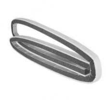Genuine Beko Drcs68, Drcs76, Drvs62, Drvs73, Flavel Tdf168S 'Old Style' Front Drum Sealing Felt