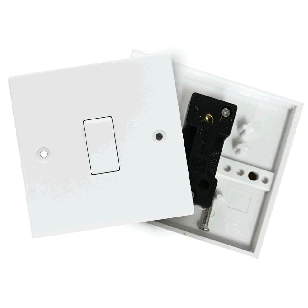 Wall Switch Light 1 Gang 1 Way Flush Switch In White 5018477333250