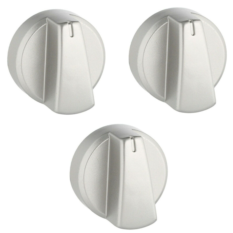 Belling E662 E663 664 E664w Silver Cooker Oven Gas Hob Control Knob Switch X 3