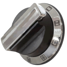 Knob Aga Rangemaster Black Chrome Control Switch Dial Genuine Part