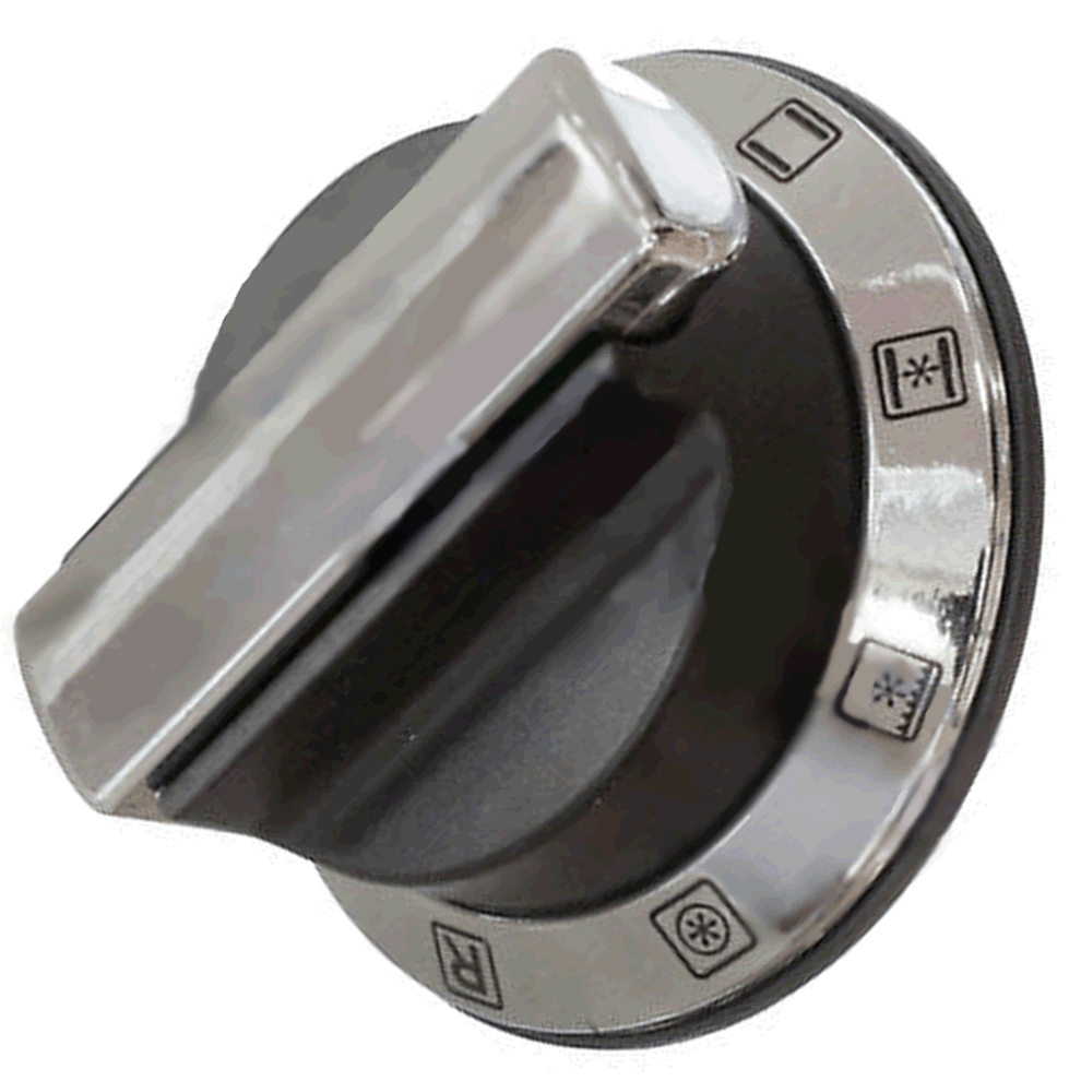Rangemaster Knob Aga Black Chrome Control Switch Dial Genuine Part