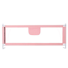 Bedrail Bed Guard Bumper Extra Long Bedrail Vertical Lifting Anti-Fall Bedrail Pink 200cm X 93cm