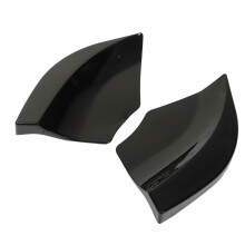 Hinterer Stoßstangen-Splitter aus ABS-Kunststoff 1 Paar Diffusor-Ersatzteil glänzend schwarz