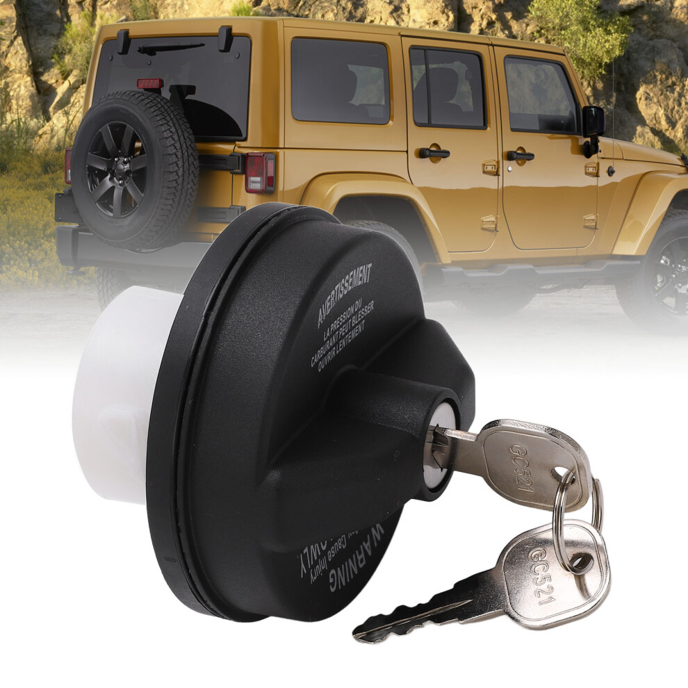 Locking Gas Fuel Cover For 2001-2016 Jeep, Dodge, Chrysler Models 7901356105766