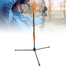 Recurve Bow Stand Adjustable Glass Fiber Rod Outdoor Archery Orange