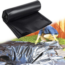 HDPE Pond Liner 4x5m 5x8m 2x5m Black Heavy-Duty Flexible Membrane For Water Garden Fountain Waterfall