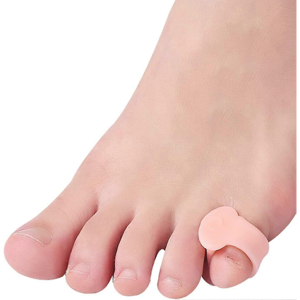 Kikidex White (As Show, ) Snqtv-10Pcs Pinky Toe Splint, Gel Toe Separators, Little Toe Straightener Hammer Toe, Bunion Corrector And Bunion Relief
