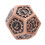 7pcs Metal Polyhedral Dice Set，Unique Safe Gear Pattern for RPG, Portable 10