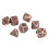 7pcs Metal Polyhedral Dice Set，Unique Safe Gear Pattern for RPG, Portable 16