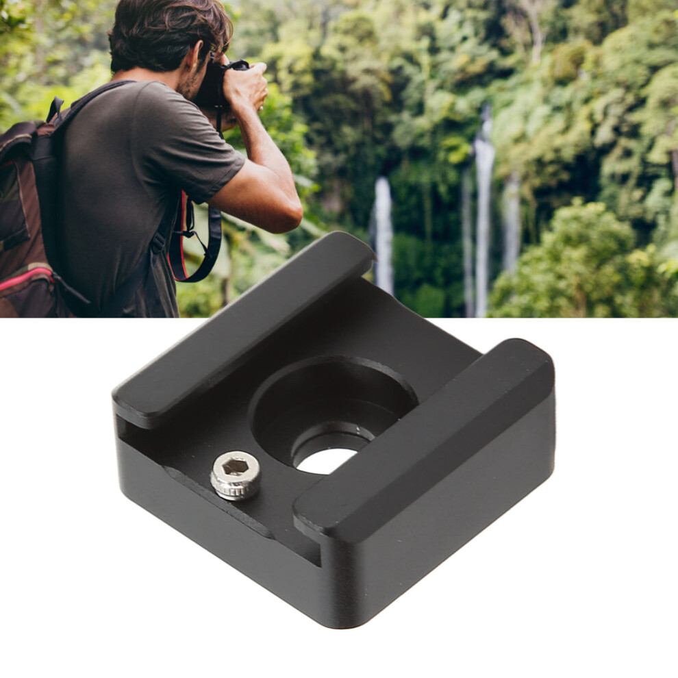 Aluminum Cold Shoe Mount Adapter With 1/4In Screw Hole For Camera Cage 4621356123265