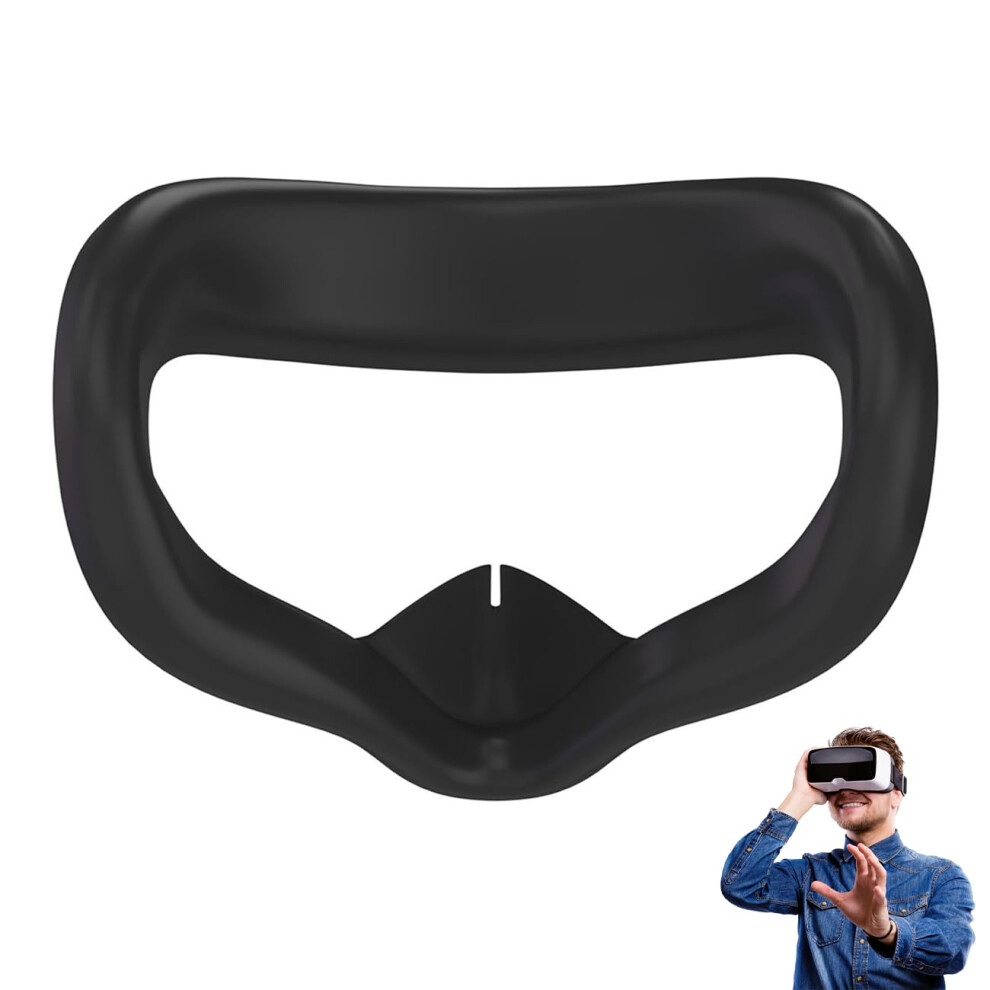 Face Cover Pad For Oculus Quest 2, Meta Quest 2 Compatible, Sweat-Proof Foam Cushion, Vr Facial Interface, Black 9393856649709