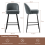 AINPECCA (GREY) 2PCS Bar Stools Velvet Spring Cushion Home 2