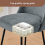 AINPECCA (GREY) 2PCS Bar Stools Velvet Spring Cushion Home 6