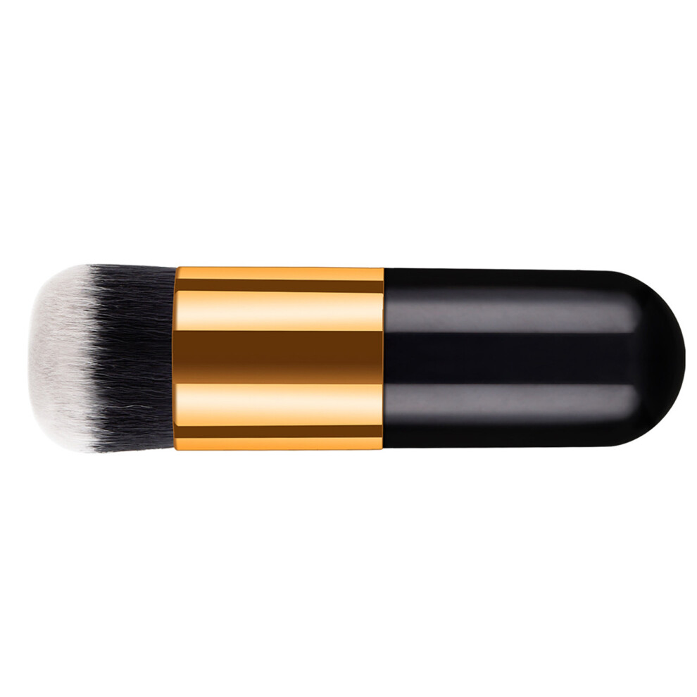 Black/Gold Soft Nylon Bristles Makeup Brush Portable 11Cm Stylish