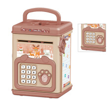 Kinder-Pink-Elektronische Appsicherung mit Fingerabdruck & Passwort, 13x11,5x19,5 cm