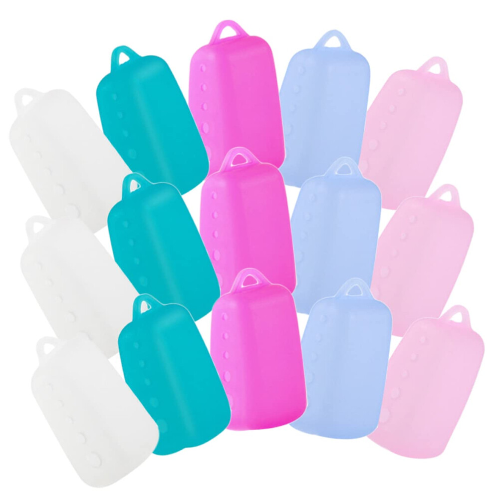 Toothbrush Covers 15-Piece Silicone Travel Head Caps Set, Compatible With Most Standard Toothbrushes For Daily Use