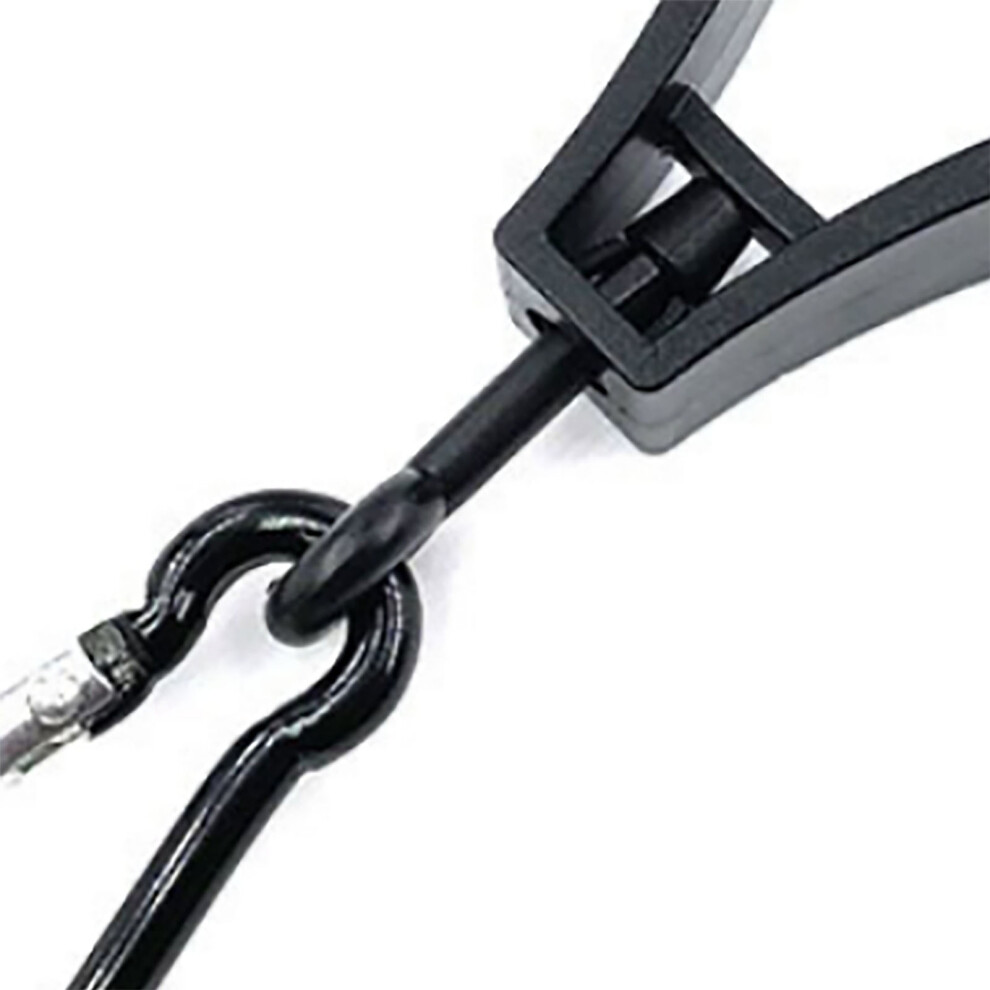10Pcs Compact Black Plastic Work Glove Holders Reusable Easy Clean Clips 8481356151523