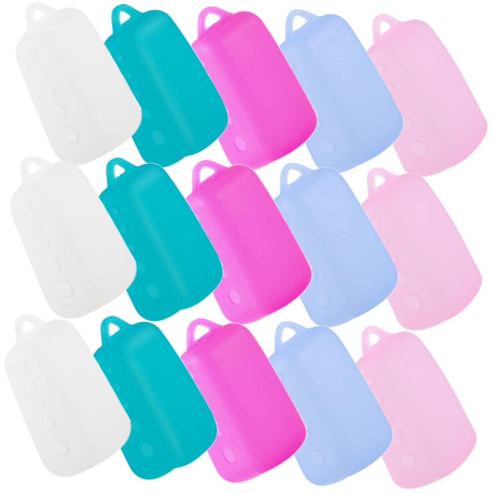 Toothbrush Protective Covers 15-Piece Silicone Travel Head Cap Covers For Daily Use And Business Trips Portable