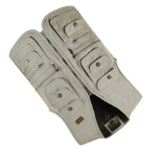 Old Beige XL Multi Pockets Cotton Cargo Vest for Outdoor & Fishing