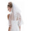 Brautschleier doppellagig, beige 14