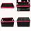 Foldable Car Trunk Storage Box ABS Large Capacity 39x26.5x22cm Black 6