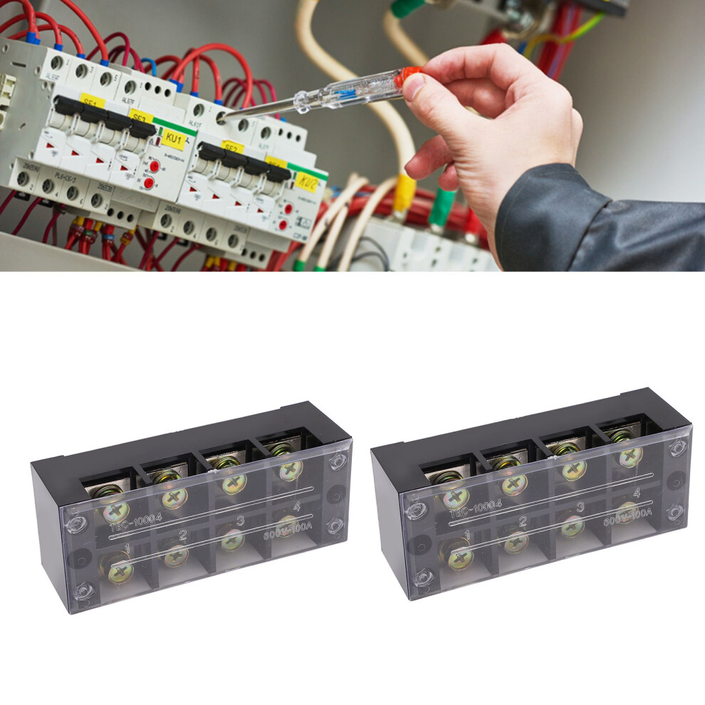 100A Terminal Block With Copper Contacts And Anti-Corrosion Screws 7891356160943