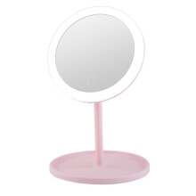 LED Lighted Makeup Mirror USB Rechargeable Adjustable Fill Light Portable Vanity Mirror For Cosmetic Use
