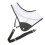 White Archery Chest Guard Protector Recurve 20x30cm Adjustable 1