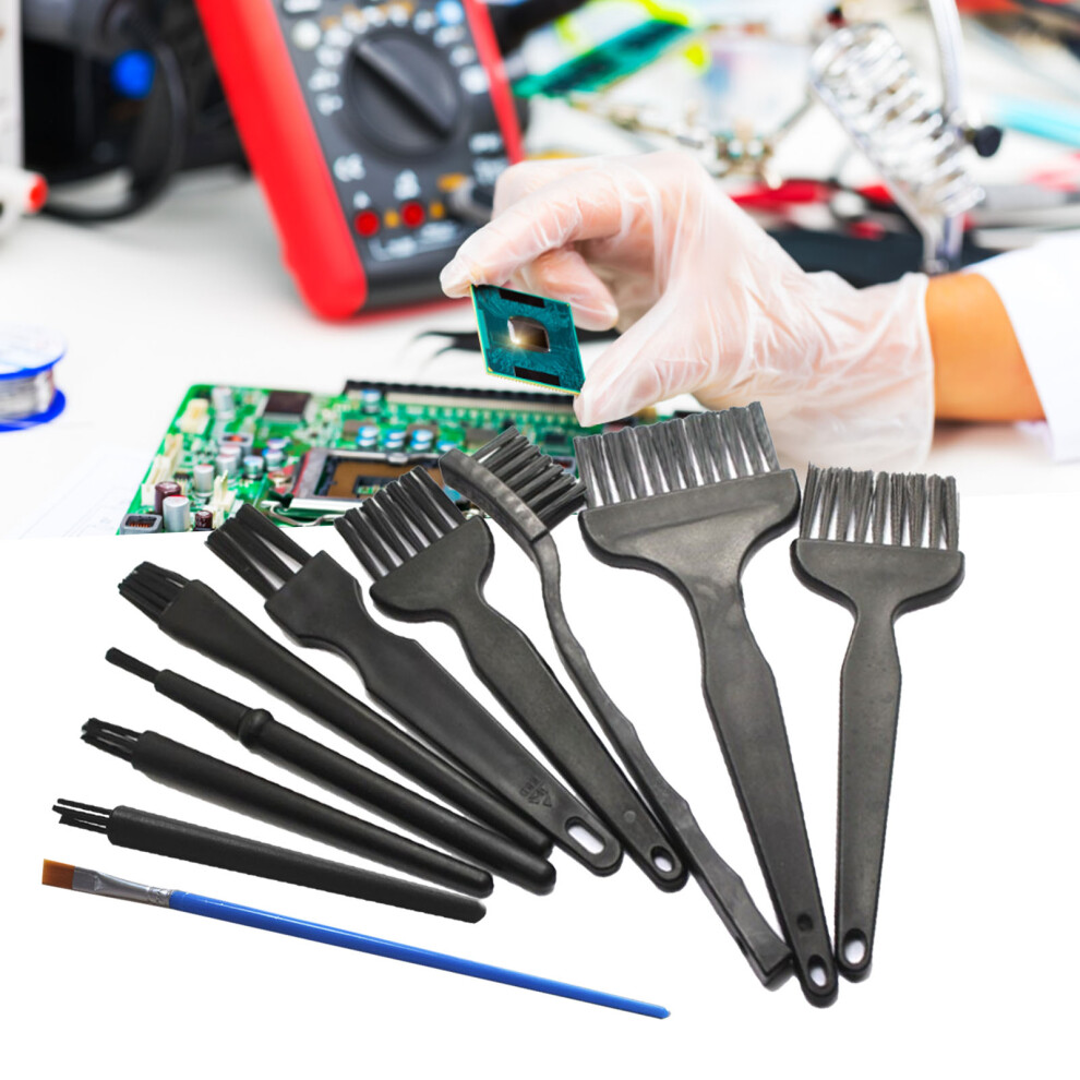 10Pcs Keyboard Cleaning Brush Kit Abs Electrostatic Dust & Screen Brushes 8441356178364