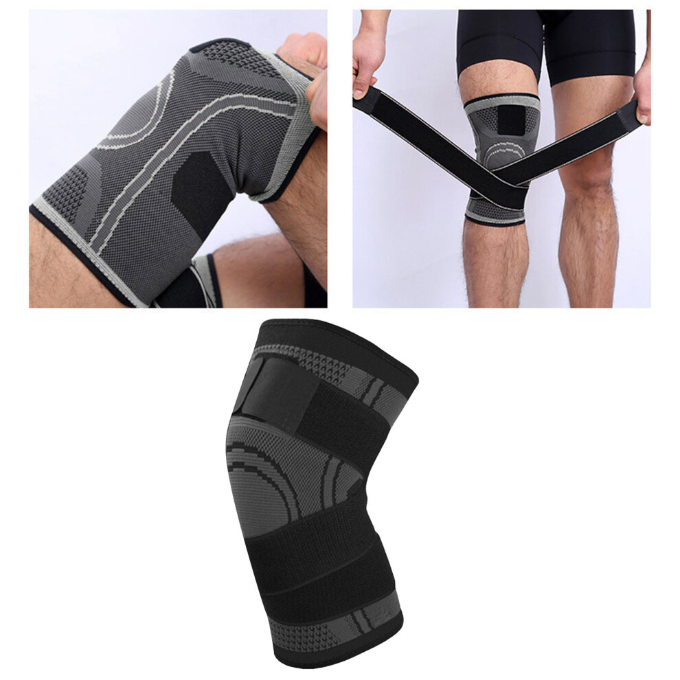 XL Knee Brace in Black - Breathable Adjustable and Wear-Resistant
