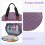 Oxford Fabric Embroidery Project Bag With Handle, Multi-Compartment Cross Stitch Organizer, Needlework Case, Storage Tote 3