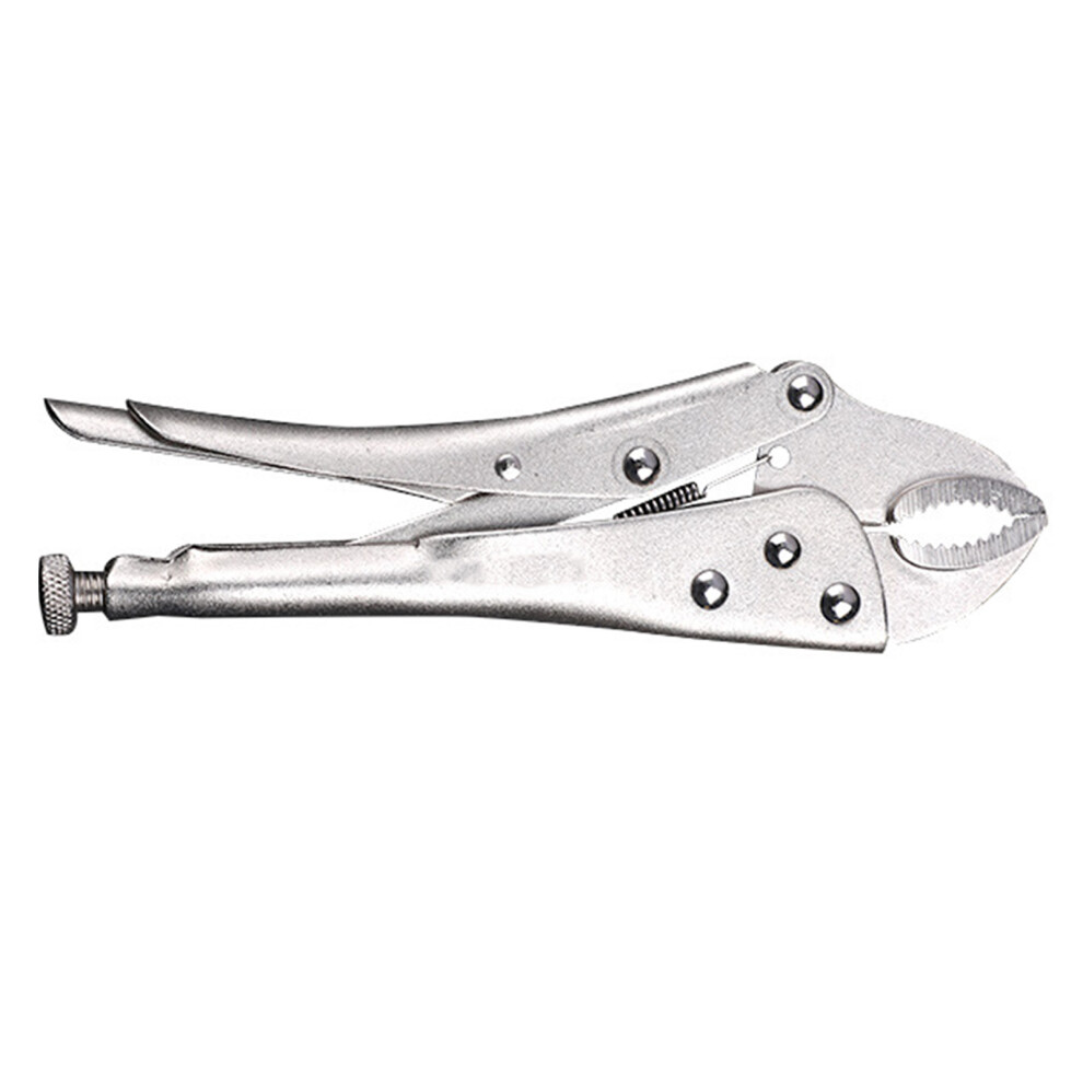 Locking Pliers 10In C45 Steel Curved Jaw Vice Grip Easy Adjusting Tool 7891356179396