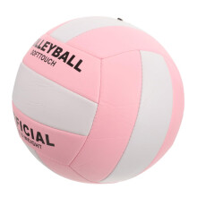Inflatable Volleyball Soft Indoor Training Practice Ball Size 5 White Blue For Gym Use Entrance Examination Ball