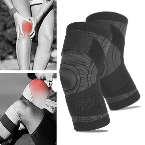 Knee Support Protector Kneepad Black, Sizes S-XL, Lightweight 210g 2