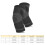 Knee Support Protector Kneepad Black, Sizes S-XL, Lightweight 210g 6