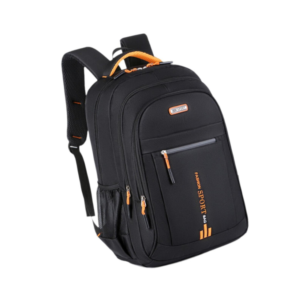 Laptop Backpack Nylon Rucksack For Weekender And Overnight Hiking Travel College Orange 9067246345099