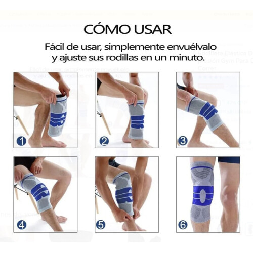 Thickened Silicone Woven Fabric Breathable Grey Knee Support XL 2
