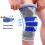 Thickened Silicone Woven Fabric Breathable Grey Knee Support XL 12