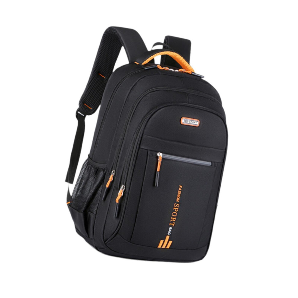 Laptop Backpack Nylon With Compartments For Laptops, Bookbag Style, Weekender And Work, Orange 9354506557843